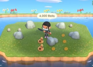 Farming Bells y la roca del dinero en Animal Crossing: Nuevos Horizontes