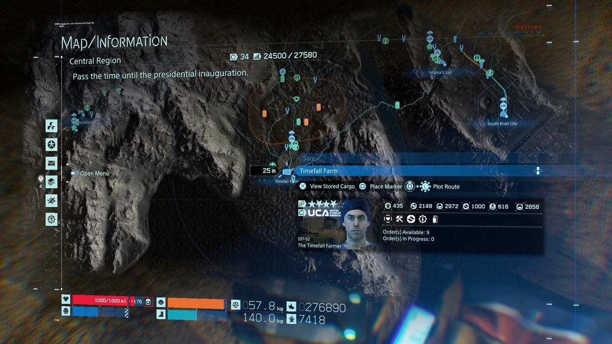 Location of the Timefall Farm, where you unlock the scanner upgrade