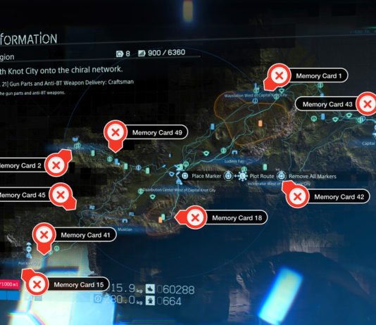Guía de Death Stranding: Ubicación de los chips de memoria de la región oriental