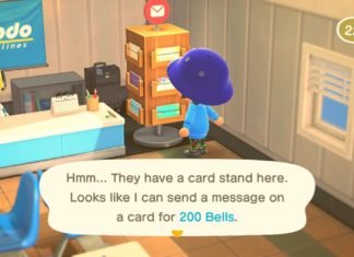 Cómo enviar cartas con regalos en Animal Crossing: New Horizons.