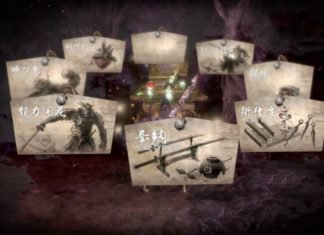 Guía de menús del Santuario Nioh 2