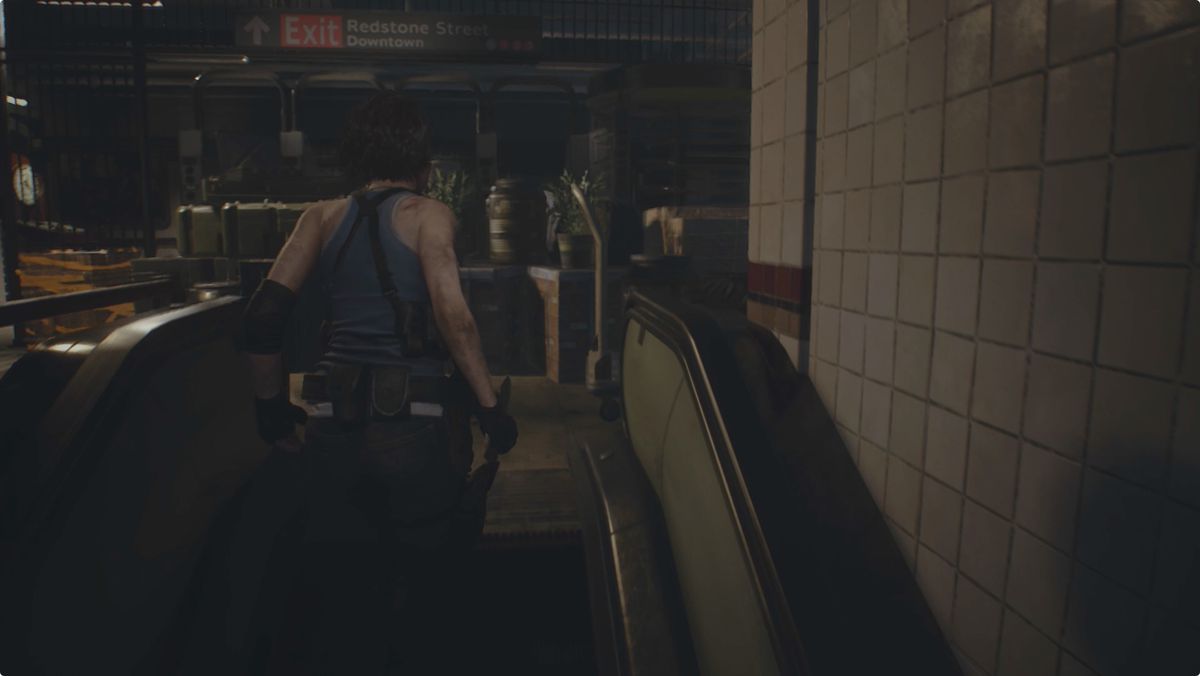 Resident Evil 3 Downtown streets Subway Ticket Gate