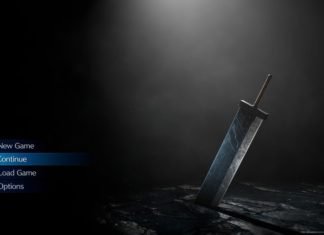 La pantalla del menú principal de Final Fantasy VII Remake es una cosa de belleza