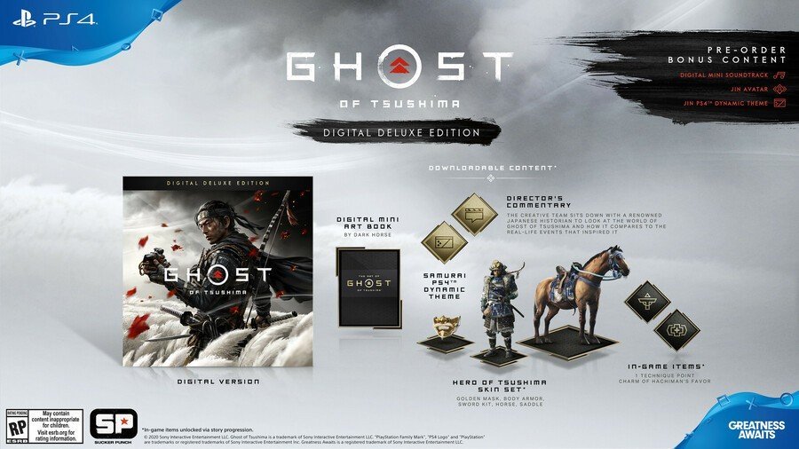 Ghost of Tsushima PS4 PlayStation 4 Digital Deluxe Edition FAQ Guide 3
