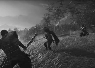 El modo de cine Ghost of Tsushima´s Samurai te permite jugar todo el juego como en una película clásica de Samurai.