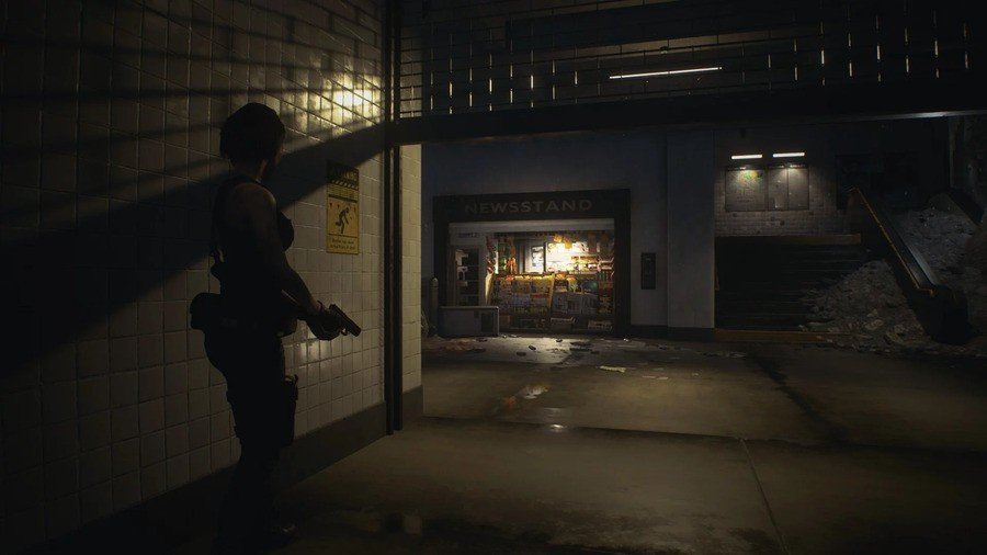 Jill must escape the subway station