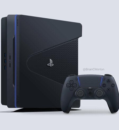 PS5 PlayStation 5 Black Concept Mock-Up 2