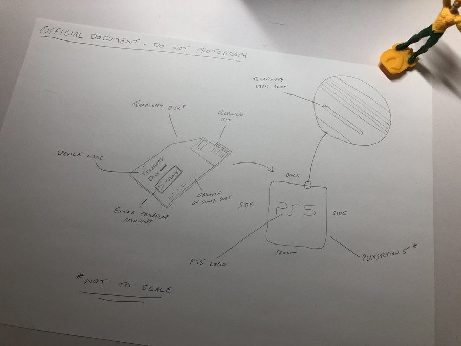 Terafloppy Disk Technical Drawing