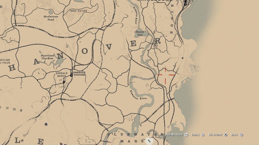 Red Dead Redemption 2 Poisonous Trail Treasure Map Locations 17