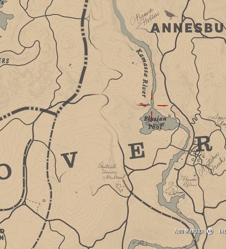 Red Dead Redemption 2 Poisonous Trail Treasure Map Locations 19